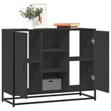vidaXL Sideboard 92x35x76 cm engineered wood black