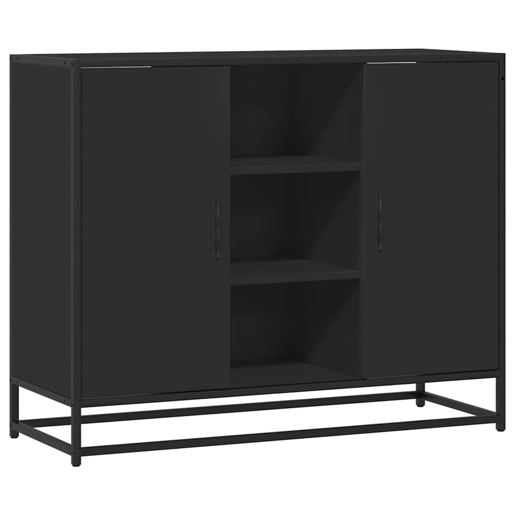 vidaXL Sideboard 92x35x76 cm engineered wood black