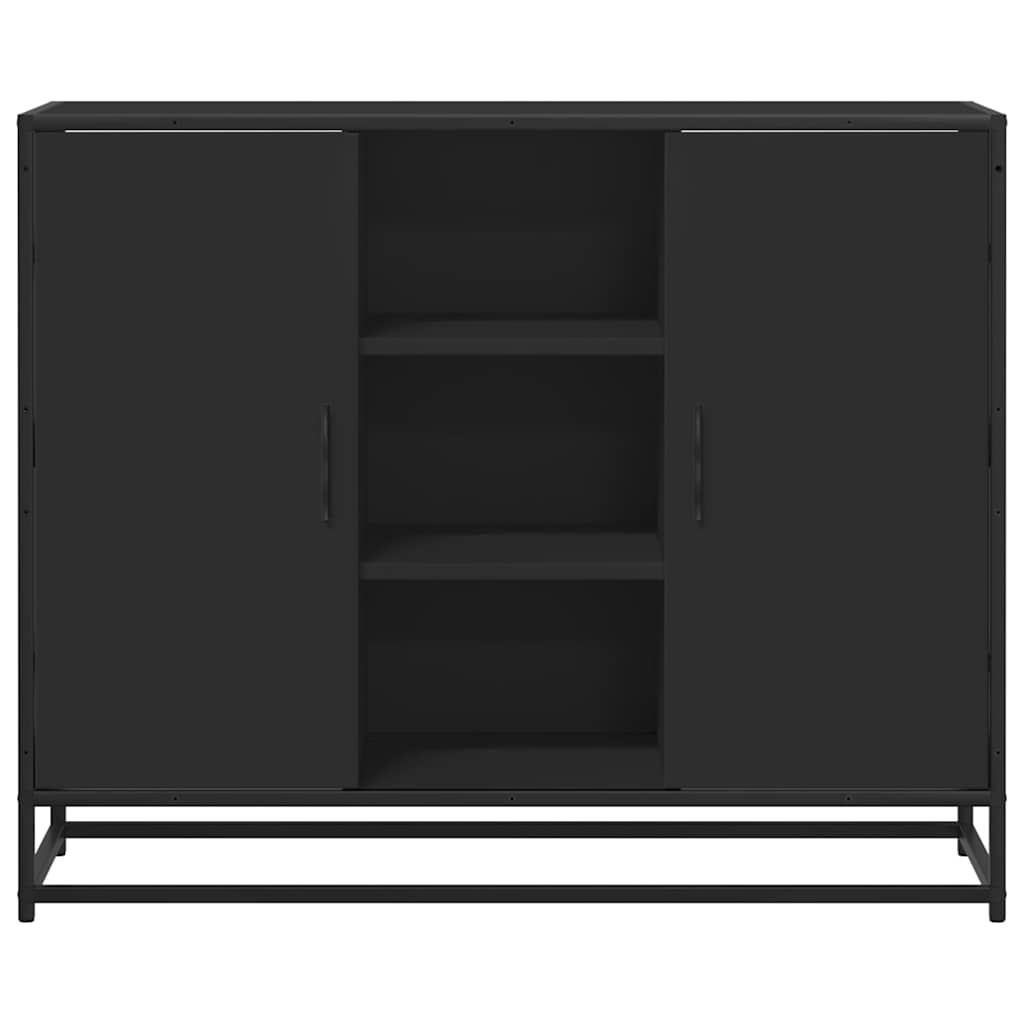 vidaXL Sideboard 92x35x76 cm engineered wood black