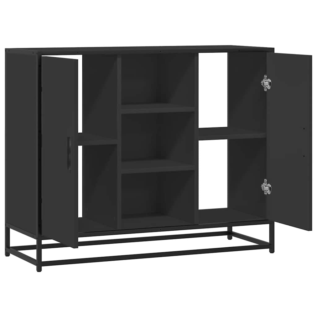 vidaXL Sideboard 92x35x76 cm engineered wood black