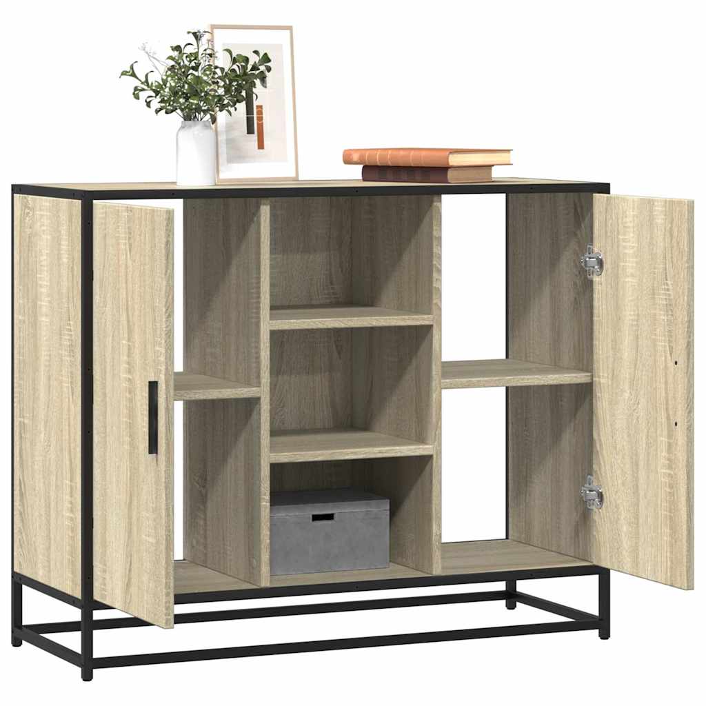 vidaXL Sideboard 92x35x76 cm engineered wood black