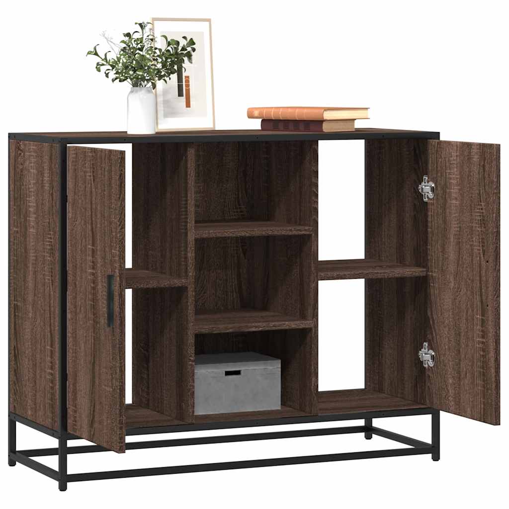 vidaXL Sideboard 92x35x76 cm engineered wood black