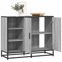 vidaXL Dressoir 92x35x76 cm bewerkt hout zwart