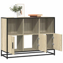 vidaXL Dressoir 100x35x76 cm bewerkt hout zwart