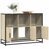 vidaXL Dressoir 100x35x76 cm bewerkt hout zwart