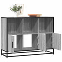 vidaXL Dressoir 100x35x76 cm bewerkt hout zwart