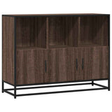 vidaXL Dressoir 100x35x76 cm bewerkt hout zwart