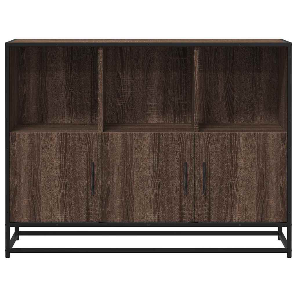 vidaXL Dressoir 100x35x76 cm bewerkt hout zwart