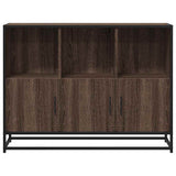 vidaXL Dressoir 100x35x76 cm bewerkt hout zwart