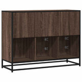 vidaXL Dressoir 100x35x76 cm bewerkt hout zwart