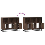 vidaXL Dressoir 100x35x76 cm bewerkt hout zwart