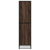 vidaXL Tall cabinet 35.5x35x139 cm engineered wood and metal grey Sonoma