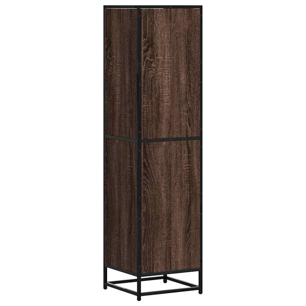 vidaXL Tall cabinet 35.5x35x139 cm engineered wood and metal grey Sonoma