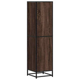 vidaXL Tall cabinet 35.5x35x139 cm engineered wood and metal grey Sonoma