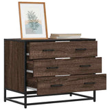 vidaXL Ladekast 70x41x56 cm bewerkt hout zwart