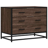 vidaXL Ladekast 70x41x56 cm bewerkt hout zwart