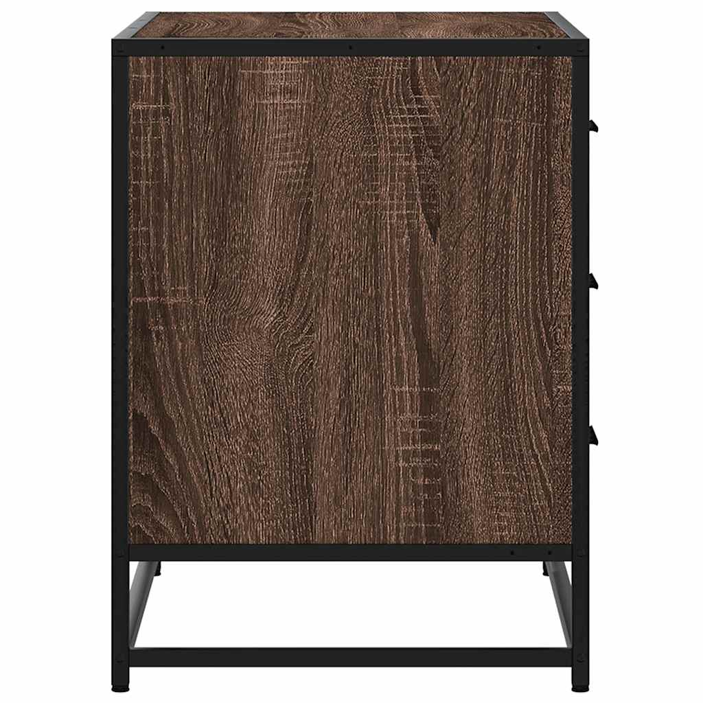vidaXL Ladekast 70x41x56 cm bewerkt hout zwart