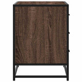 vidaXL Ladekast 70x41x56 cm bewerkt hout zwart