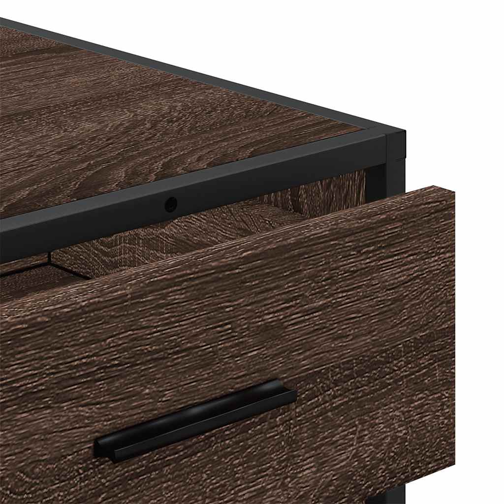 vidaXL Ladekast 70x41x56 cm bewerkt hout zwart