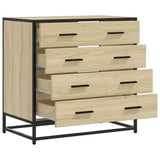 vidaXL Chest of Drawers 70x41x70 cm Engineered Wood Black