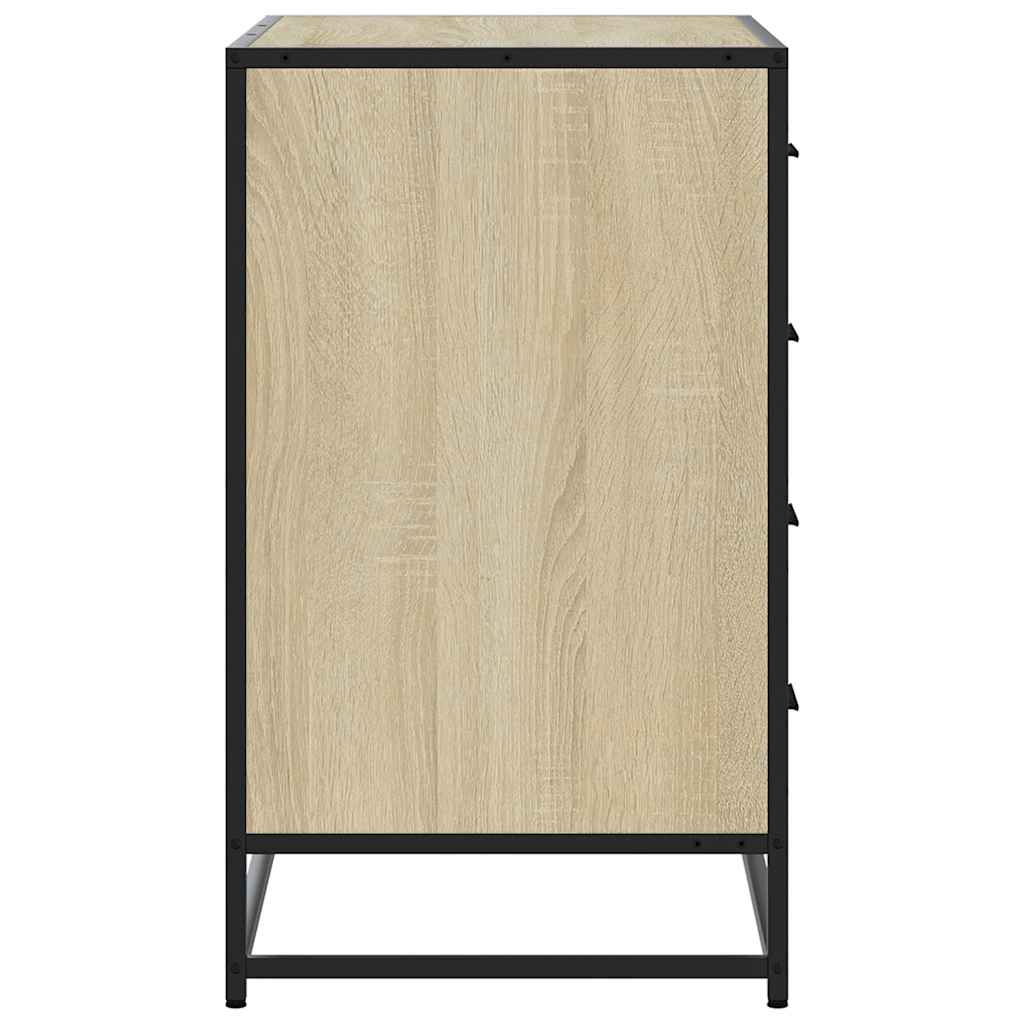 vidaXL Chest of Drawers 70x41x70 cm Engineered Wood Black