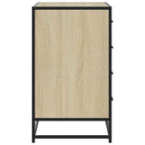 vidaXL Chest of Drawers 70x41x70 cm Engineered Wood Black