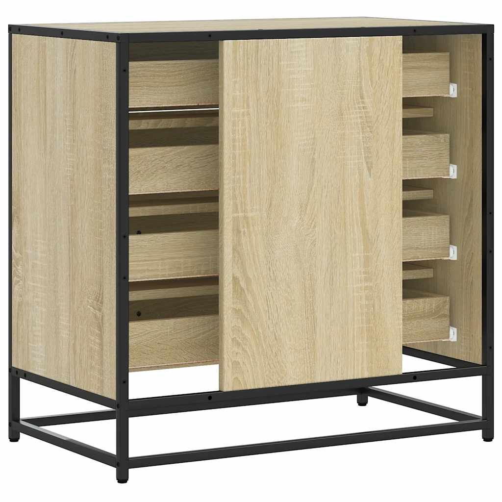 vidaXL Chest of Drawers 70x41x70 cm Engineered Wood Black
