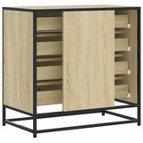 vidaXL Chest of Drawers 70x41x70 cm Engineered Wood Black