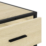 vidaXL Chest of Drawers 70x41x70 cm Engineered Wood Black