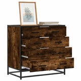 vidaXL Chest of Drawers 70x41x70 cm Engineered Wood Black