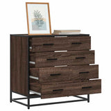 vidaXL Chest of Drawers 70x41x70 cm Engineered Wood Black
