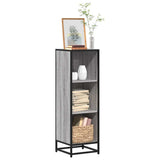 vidaXL Boekenkast 97,5x33x107,5 cm bewerkt hout en metaal zwart