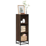 vidaXL Boekenkast 97,5x33x107,5 cm bewerkt hout en metaal zwart