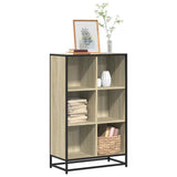 vidaXL Boekenkast 97,5x33x107,5 cm bewerkt hout en metaal zwart