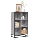 vidaXL Boekenkast 97,5x33x107,5 cm bewerkt hout en metaal zwart