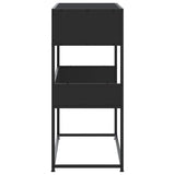 vidaXL Wandtafel 90x35x80 cm bewerkt hout zwart