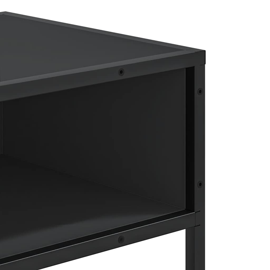 vidaXL Wandtafel 90x35x80 cm bewerkt hout zwart