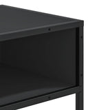 vidaXL Wandtafel 90x35x80 cm bewerkt hout zwart