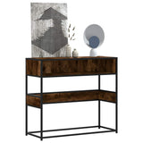 vidaXL Wandtafel 90x35x80 cm bewerkt hout zwart
