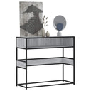 vidaXL Wandtafel 90x35x80 cm bewerkt hout zwart