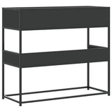 vidaXL Wandtafel 90x35x80 cm bewerkt hout zwart