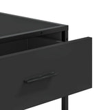 vidaXL Wandtafel 90x35x80 cm bewerkt hout zwart