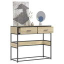 vidaXL Wandtafel 90x35x80 cm bewerkt hout zwart