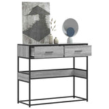 vidaXL Wandtafel 90x35x80 cm bewerkt hout zwart