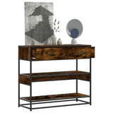 vidaXL Wandtafel 90x35x80 cm bewerkt hout zwart