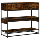 vidaXL Wandtafel 90x35x80 cm bewerkt hout zwart