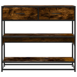 vidaXL Wandtafel 90x35x80 cm bewerkt hout zwart