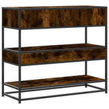 vidaXL Wandtafel 90x35x80 cm bewerkt hout zwart