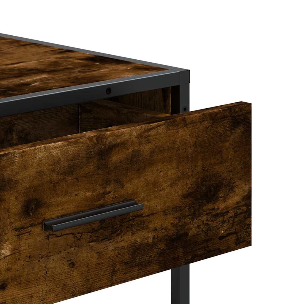 vidaXL Wandtafel 90x35x80 cm bewerkt hout zwart