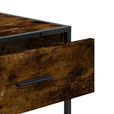 vidaXL Wandtafel 90x35x80 cm bewerkt hout zwart